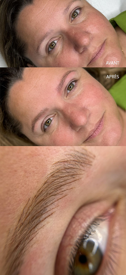 maquillage sourcils hyperréalistes