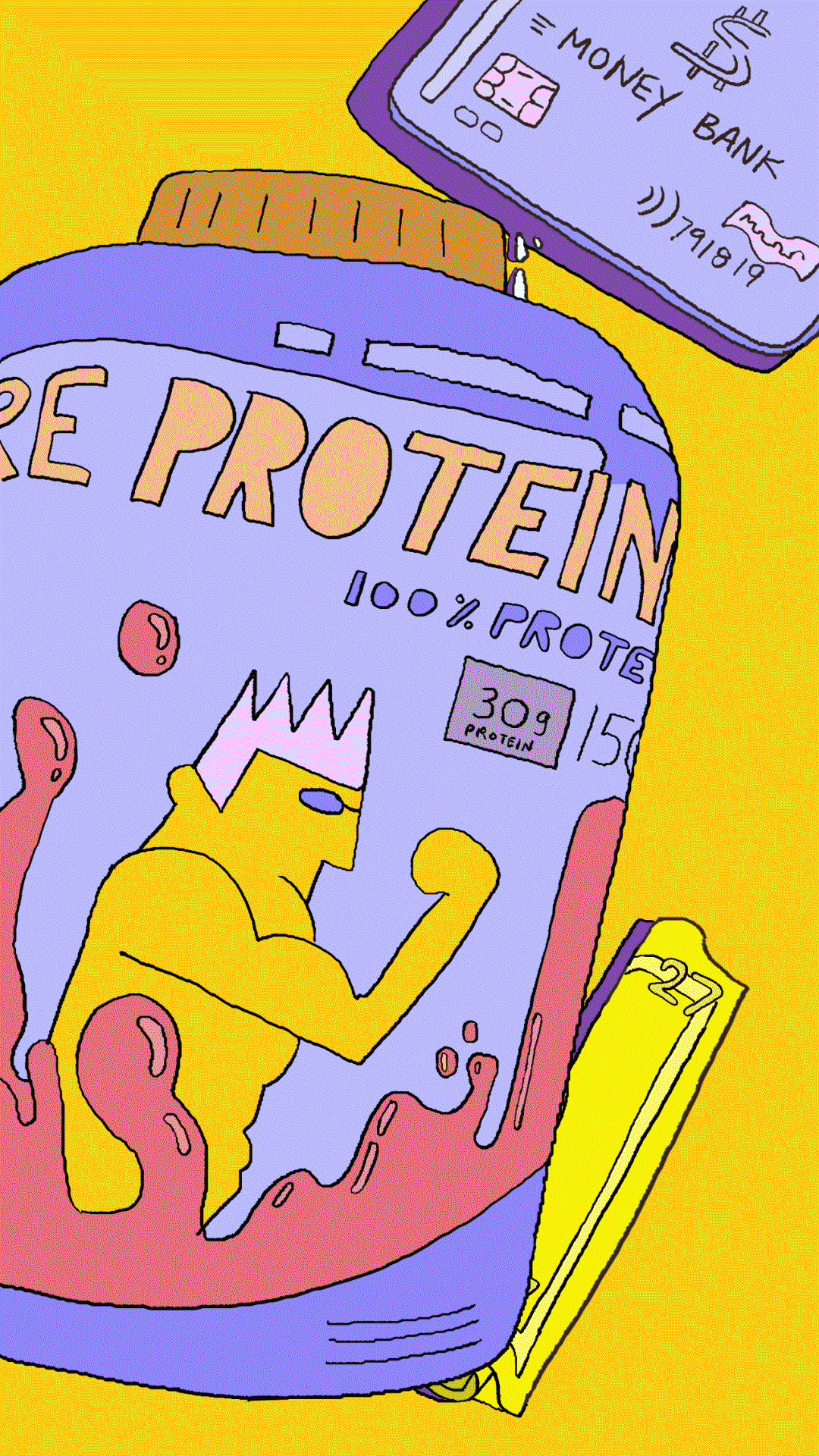 Funny Protein Powder GIF