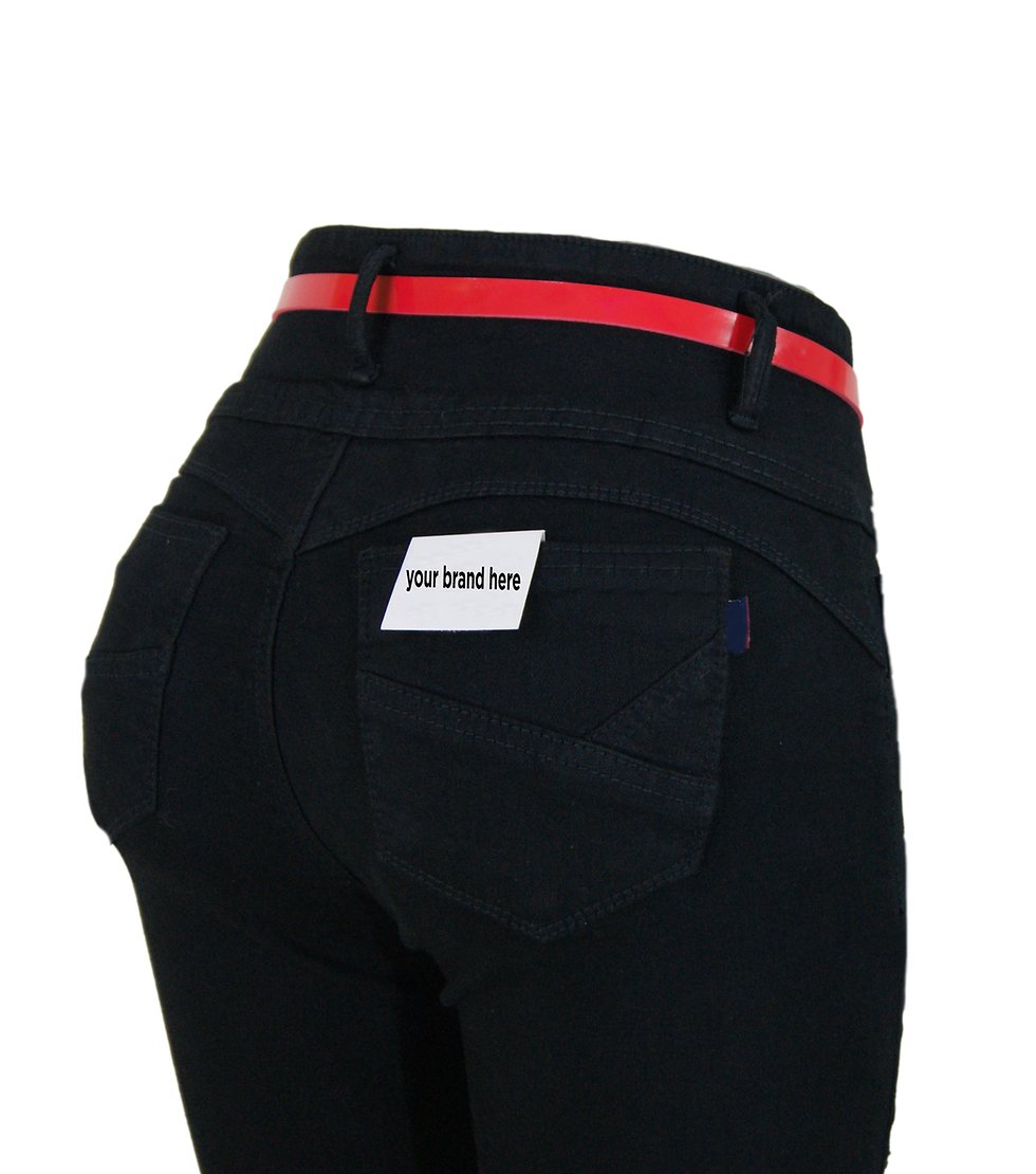 Thumbnail: High Rise Black Denim for Women