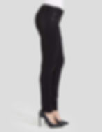 Thumbnail: BLACK COATED JEANS FOR WOMEN