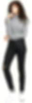Thumbnail: BLACK COATED JEANS FOR WOMEN