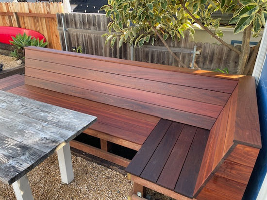 Built-in outdoor seating