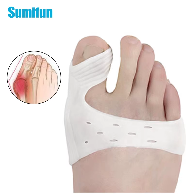 2Pcs Toe Orthopedic Bunion Silicone Gel Thumb Separators Spacers Hallux Valgus C