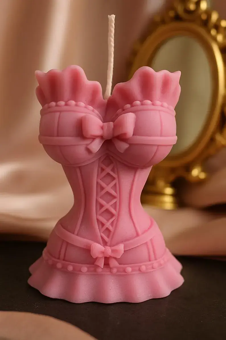 Miniaturbild: Korsett-Kerze Skulptur, Burlesque Kerze