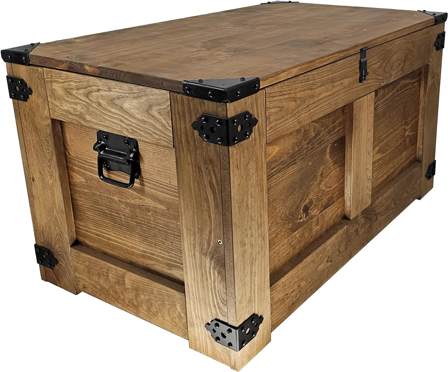 holzbox, schatztruhe, aufbewahrungsbox, Tisch, rustikal truhentisch, couchtisch