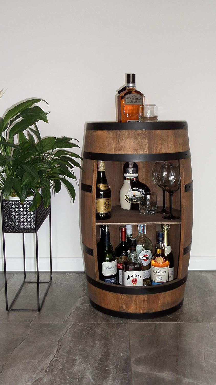 Miniaturbild: Weinfass Stehtisch - Mini Bar Regal Rund