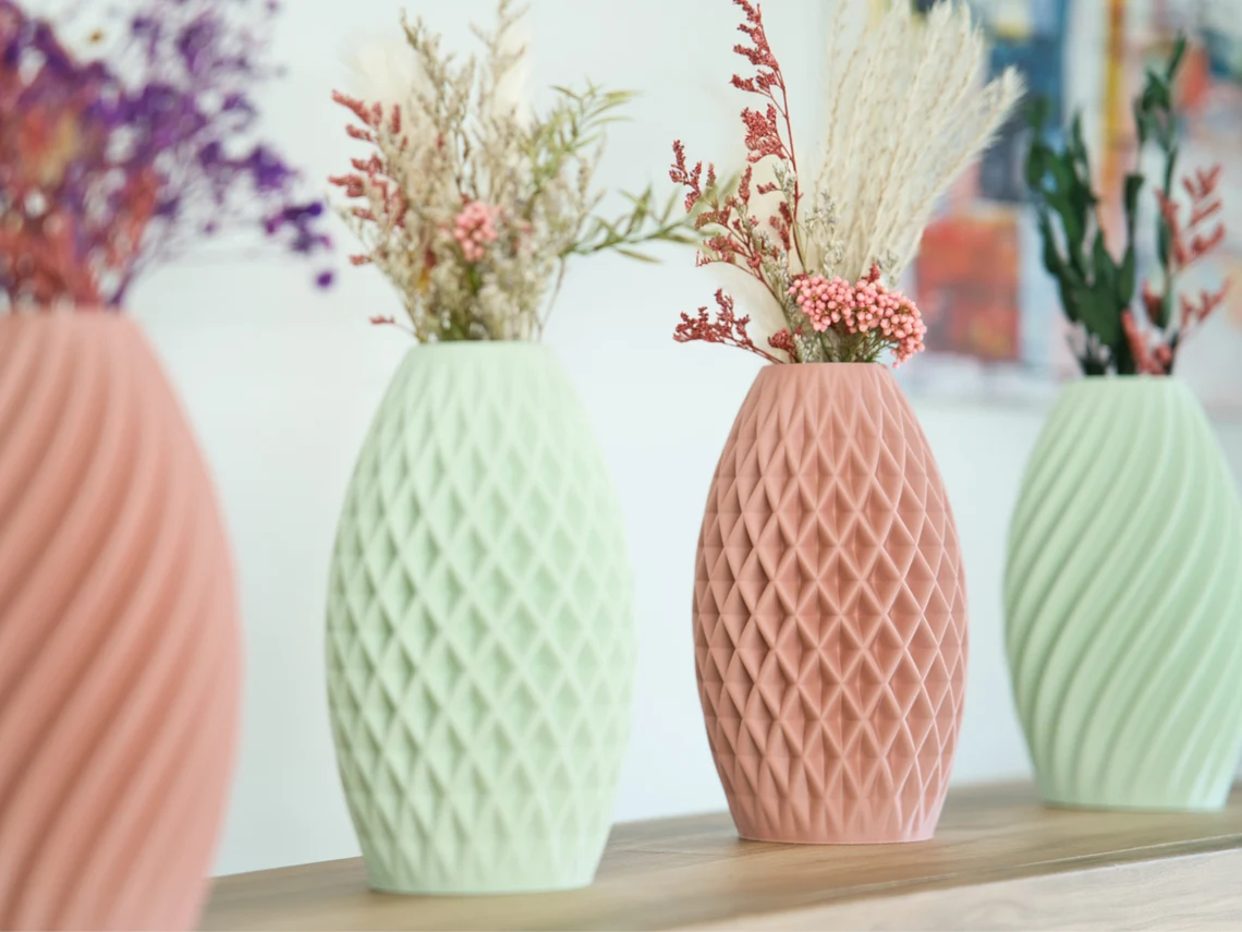 Stilvolle Vase für Trockenblumen