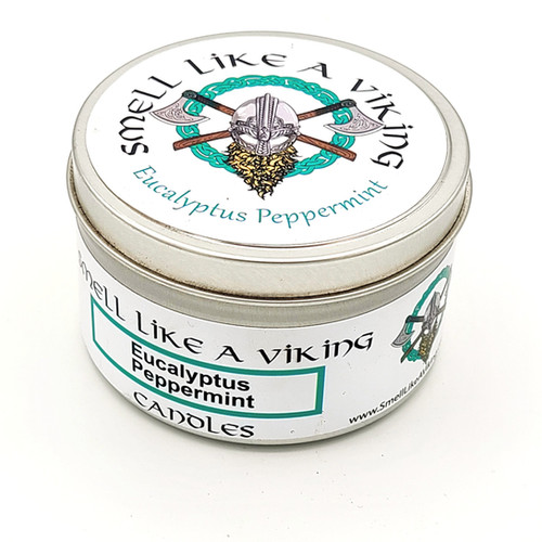 Eucalyptus Peppermint 8oz Candle Smell Like A Viking