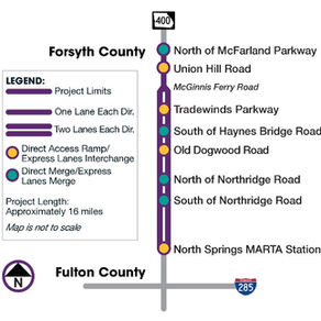 New Express Lanes Coming to Ga. 400: $4.6B Project to Begin Summer 2025