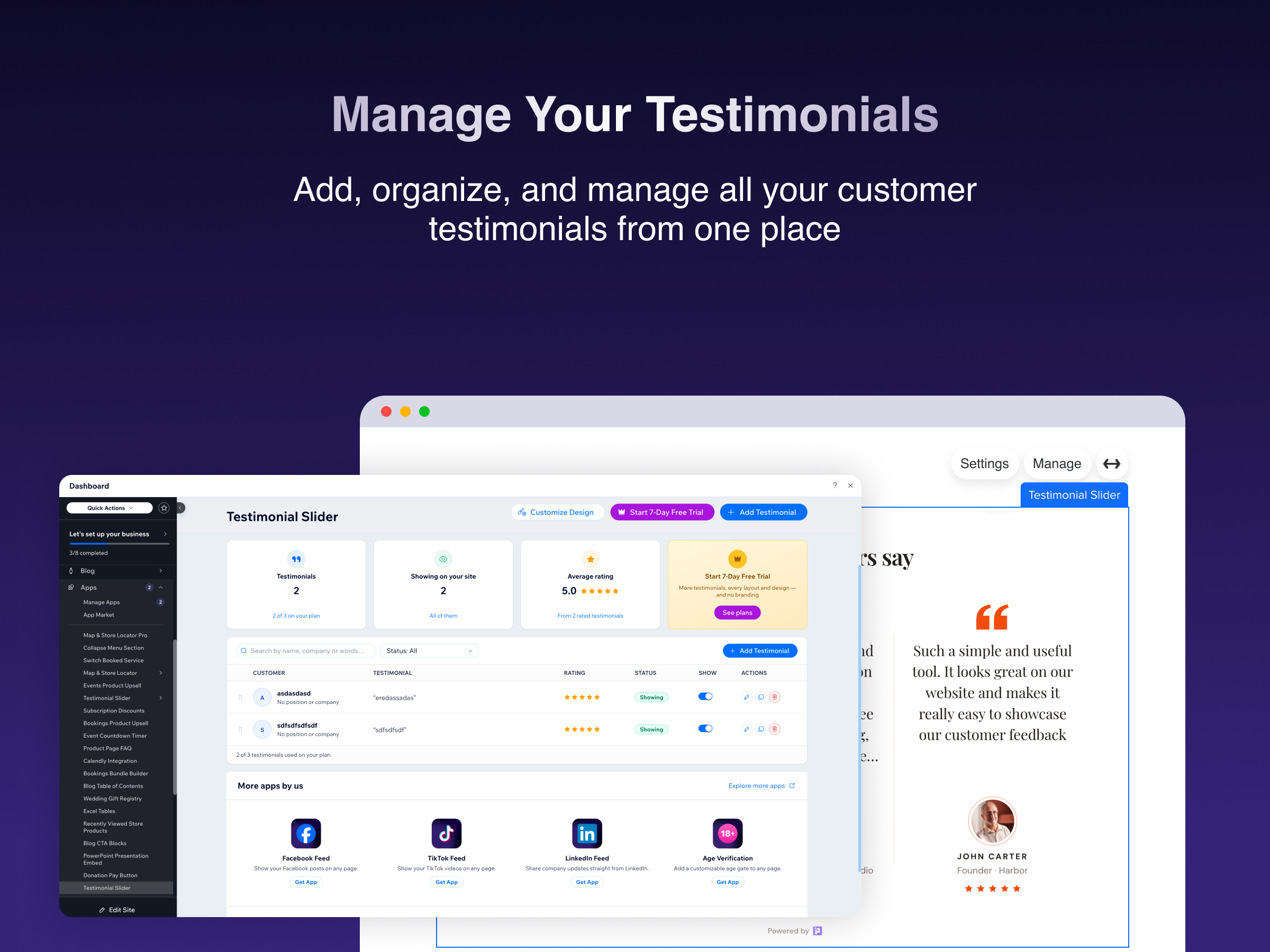 Testimonial Slider screenshot 2