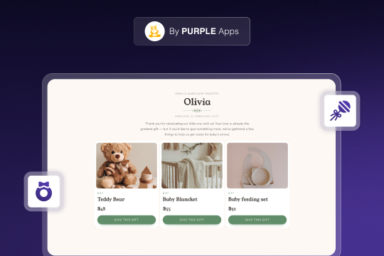 Baby Gift Registry banner