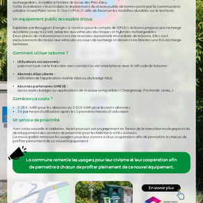 Une borne de recharge électrique désormais disponible à Nézel !