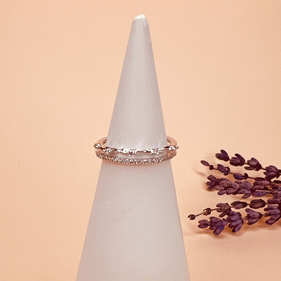 Küçük resim: İki Sıralı Yüzük-Silver Renk