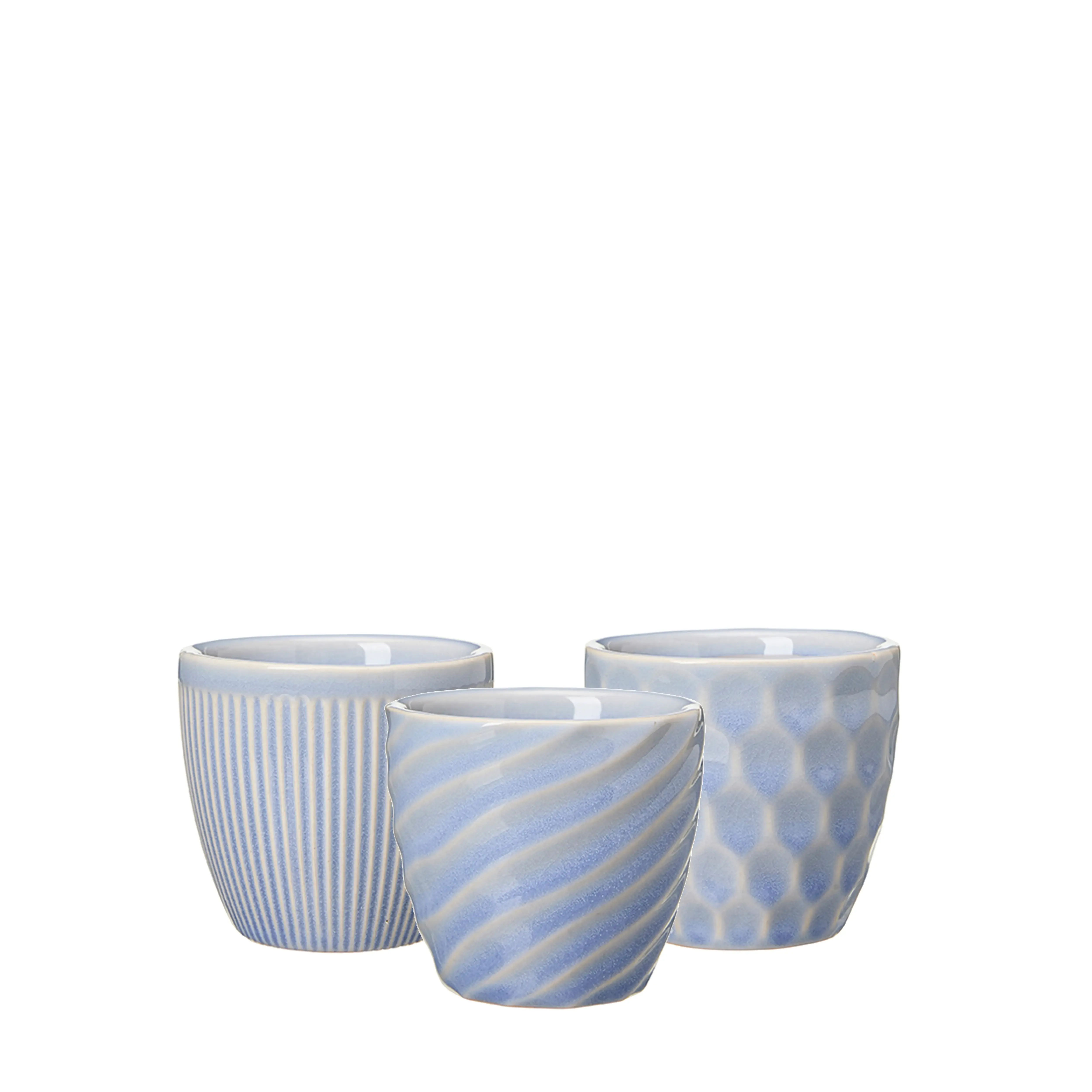 Minikruka i ljusblått stengods 6cm från Wikholm Form