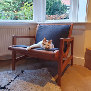 Lage stoel gebogen kersen