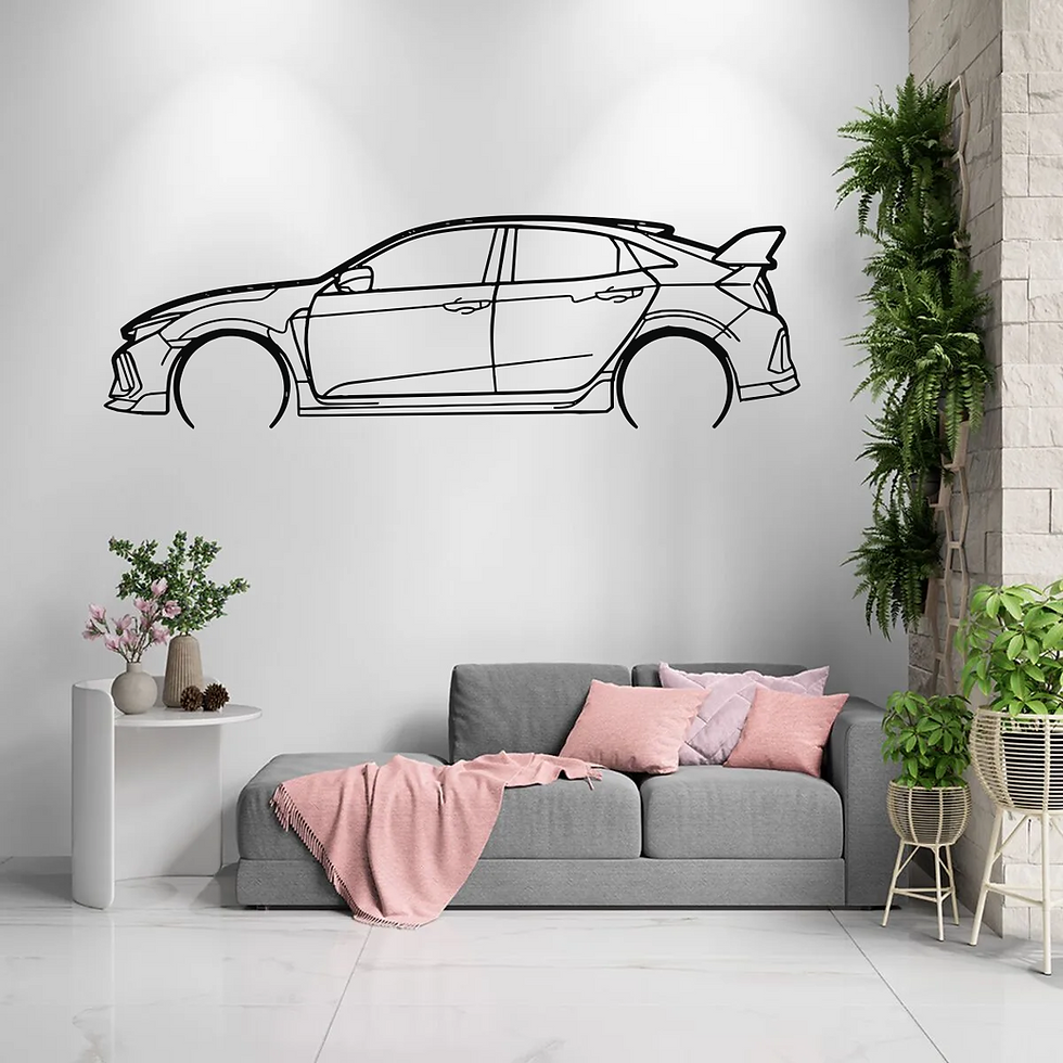 Silueta Decorativa Honda Civic Type R FK8
