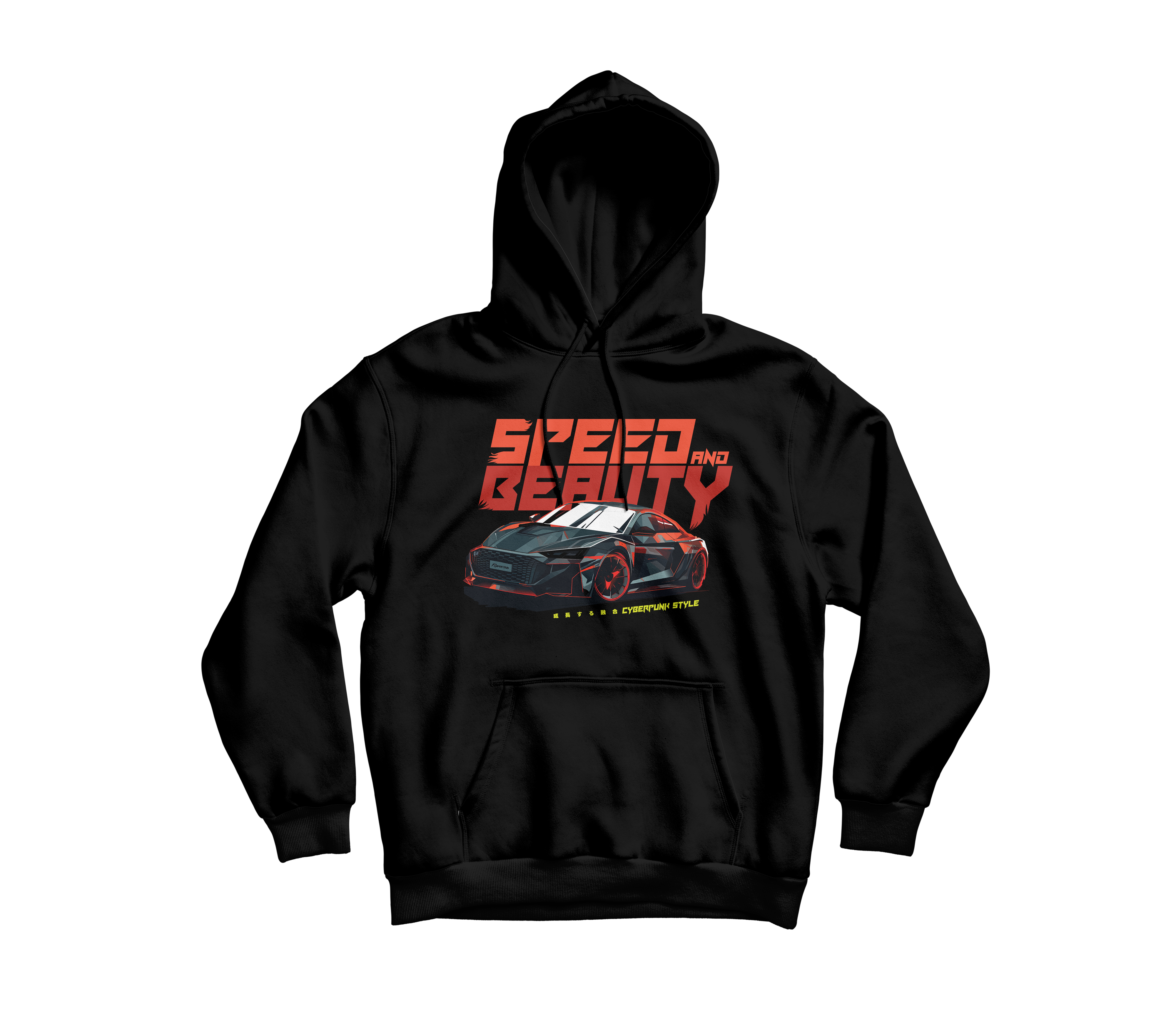 Hoodie Audi R8 Cyberpunk Style
