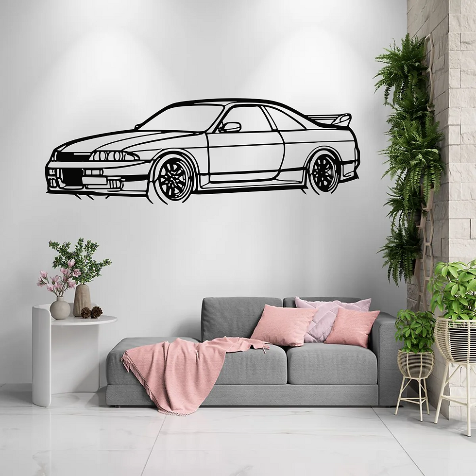 Silueta Decorativa Nissan GTR R33