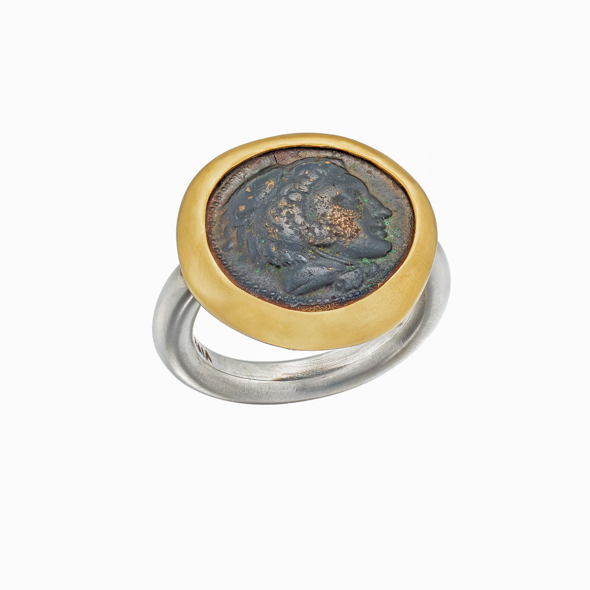 Alexander the Great Bronze Drachm Ring 