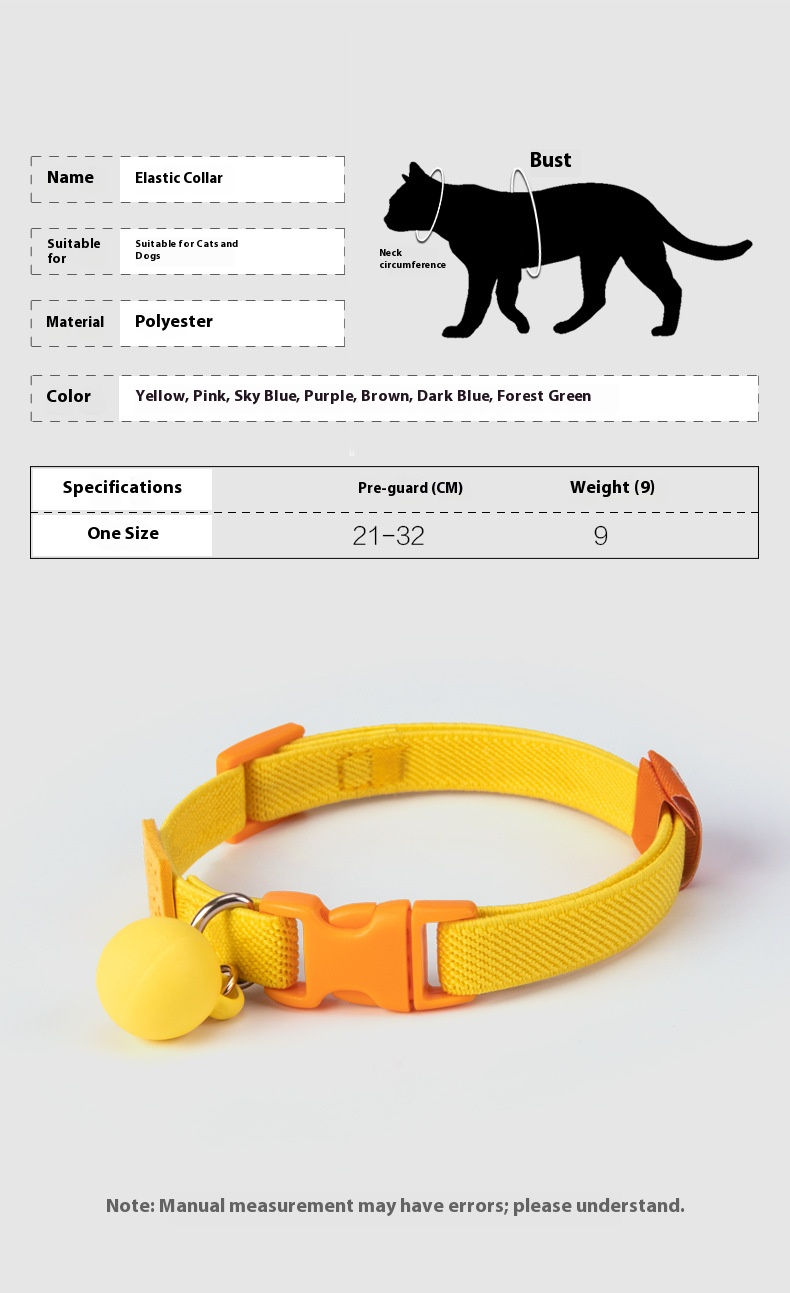 Thumbnail: Adjustable Cat Collar with Breakaway Safety Clasp