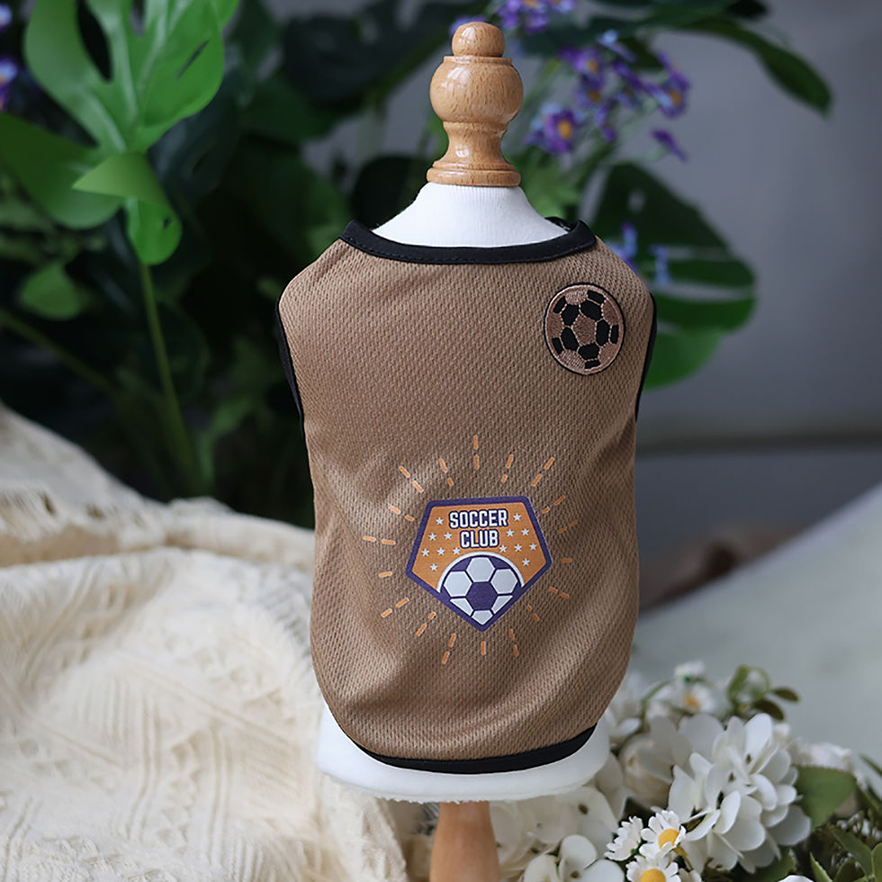 Thumbnail: Pet Spring Summer Thin Pullover Tank Top | Handsome Football Print Vest