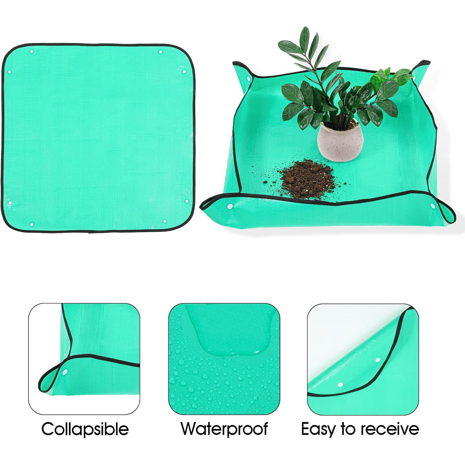 Waterproof Foldable Repotting Mat & Gardening Tool Set — Indoor Plant Care Mat