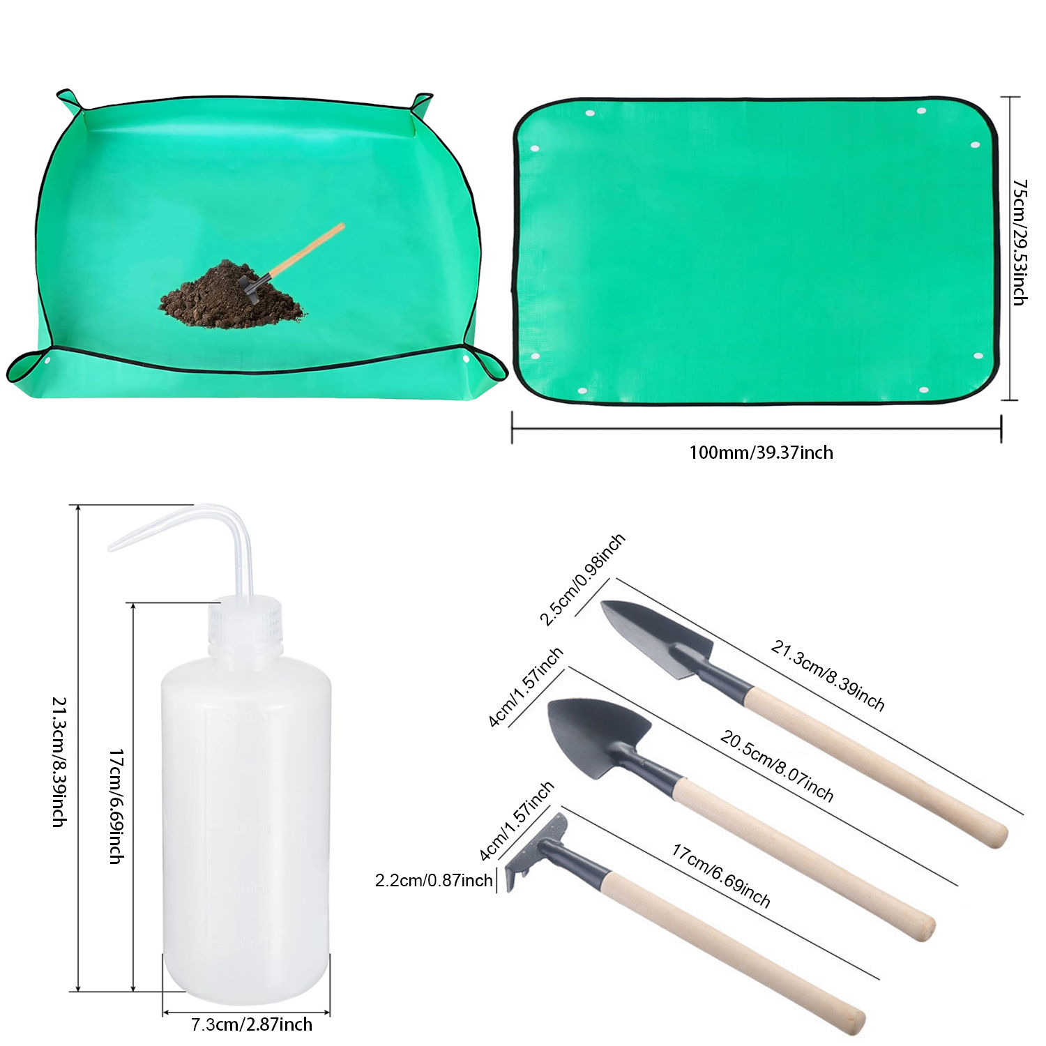 Waterproof Foldable Repotting Mat & Gardening Tool Set — Indoor Plant Care Mat