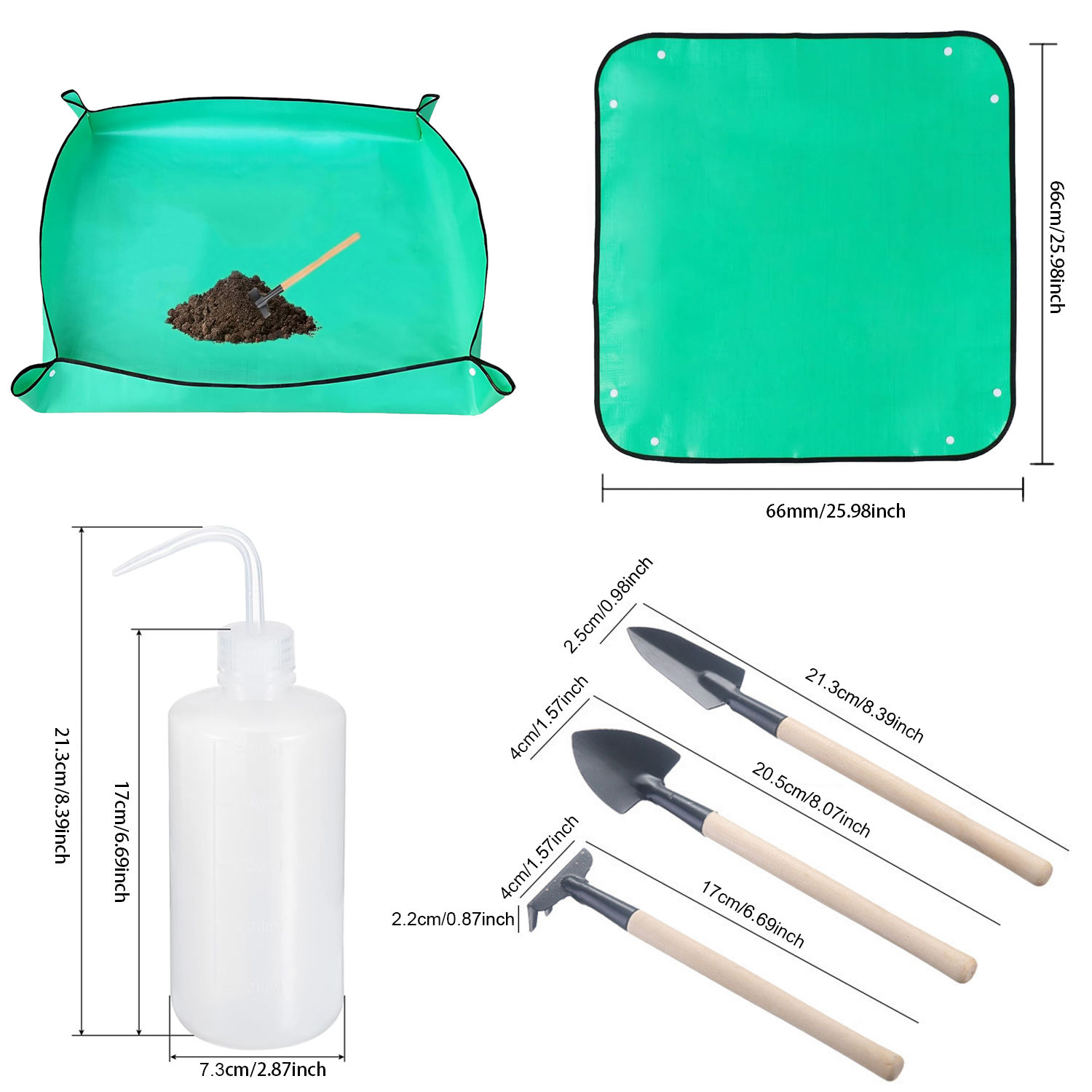 Waterproof Foldable Repotting Mat & Gardening Tool Set — Indoor Plant Care Mat