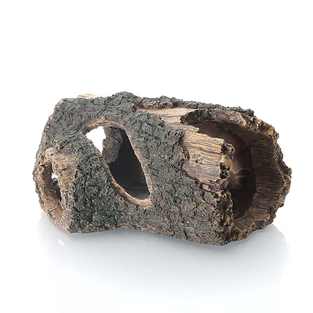 Resin Driftwood Aquarium Ornament — Natural Wood Trunk Décor