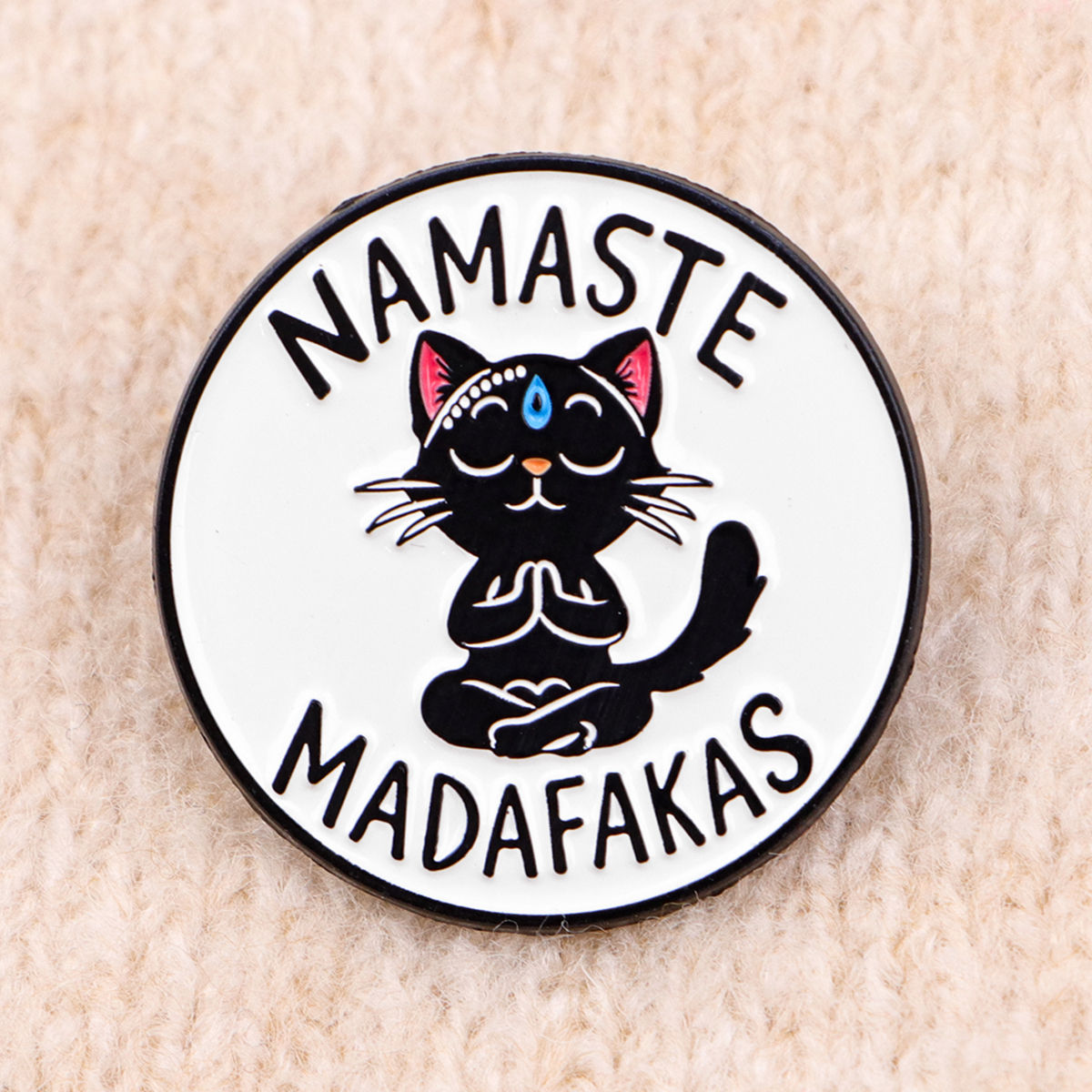 Yoga Cat Enamel Pin