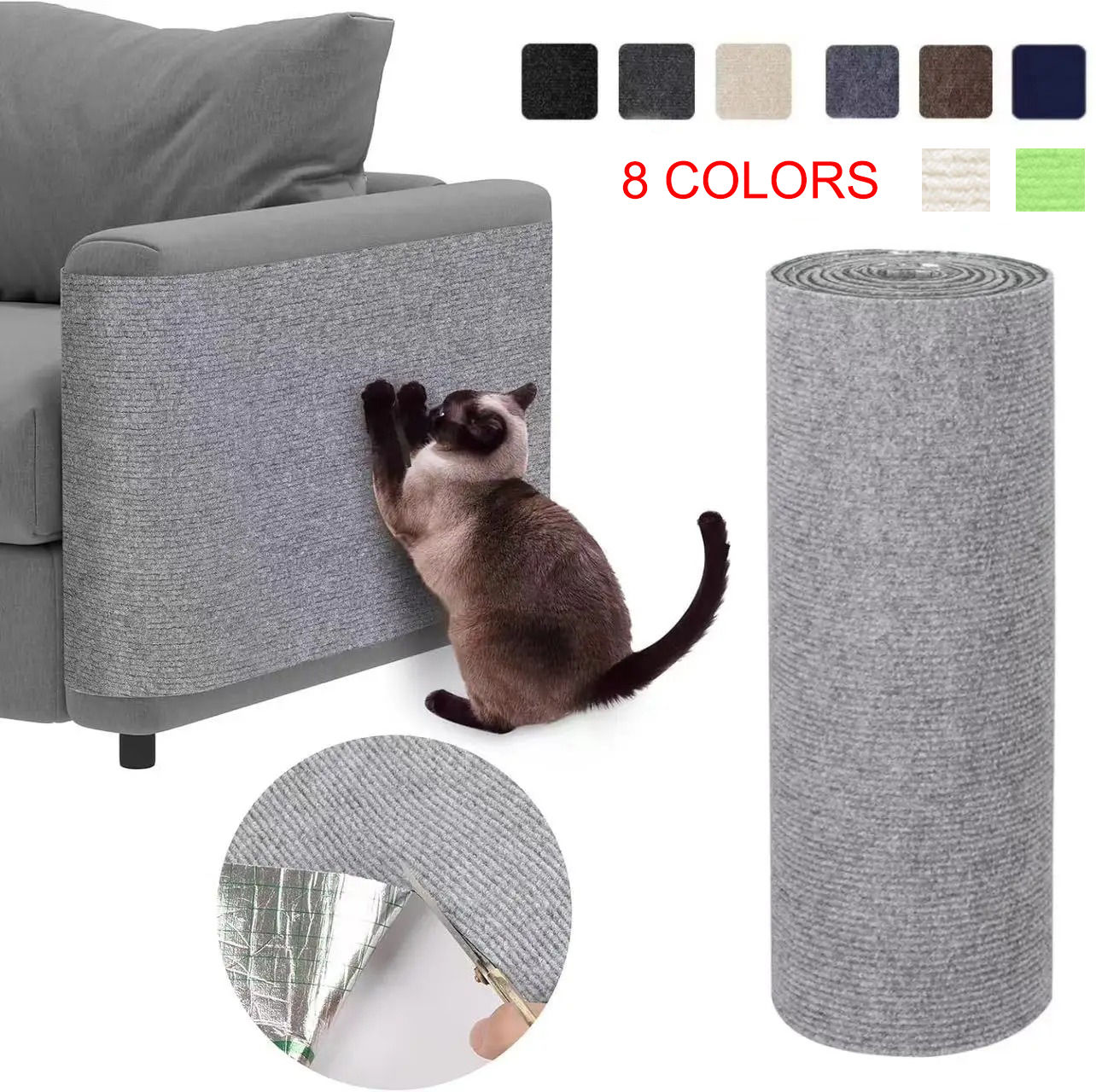 Furniture Protector -Self-Adhesive Cat Scratch Mat