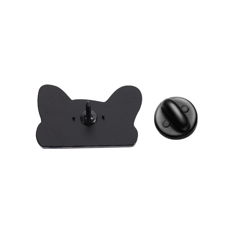Cartoon Black Peeping Cat Enamel Pin