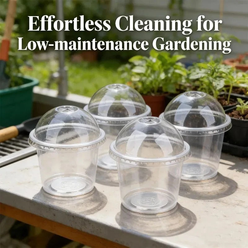 Clear Nursery Seedling Cups with Lids