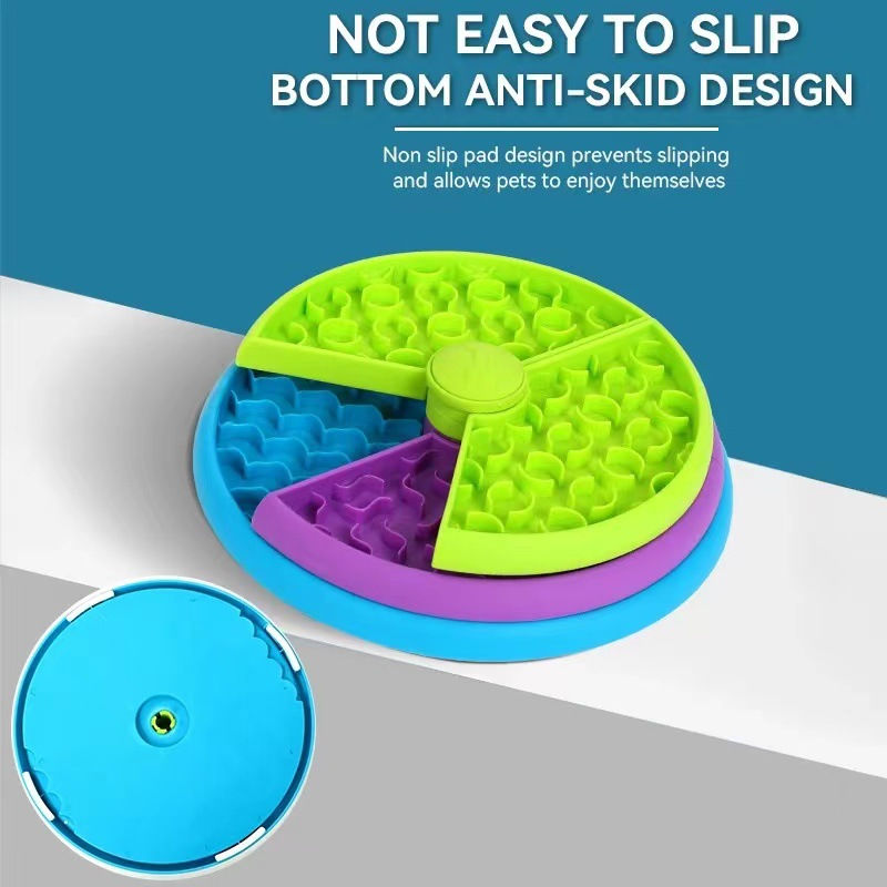 Slow Feeder Dog Bowl Enrichment Puzzle Dog Toys Layers Detachable Slow Eating Fo