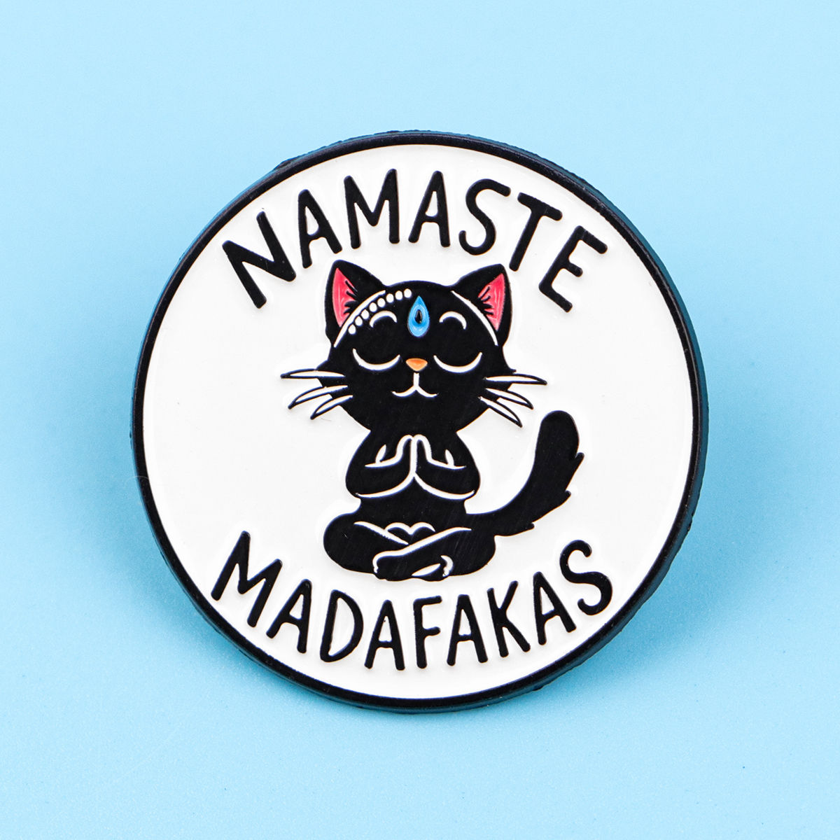Yoga Cat Enamel Pin