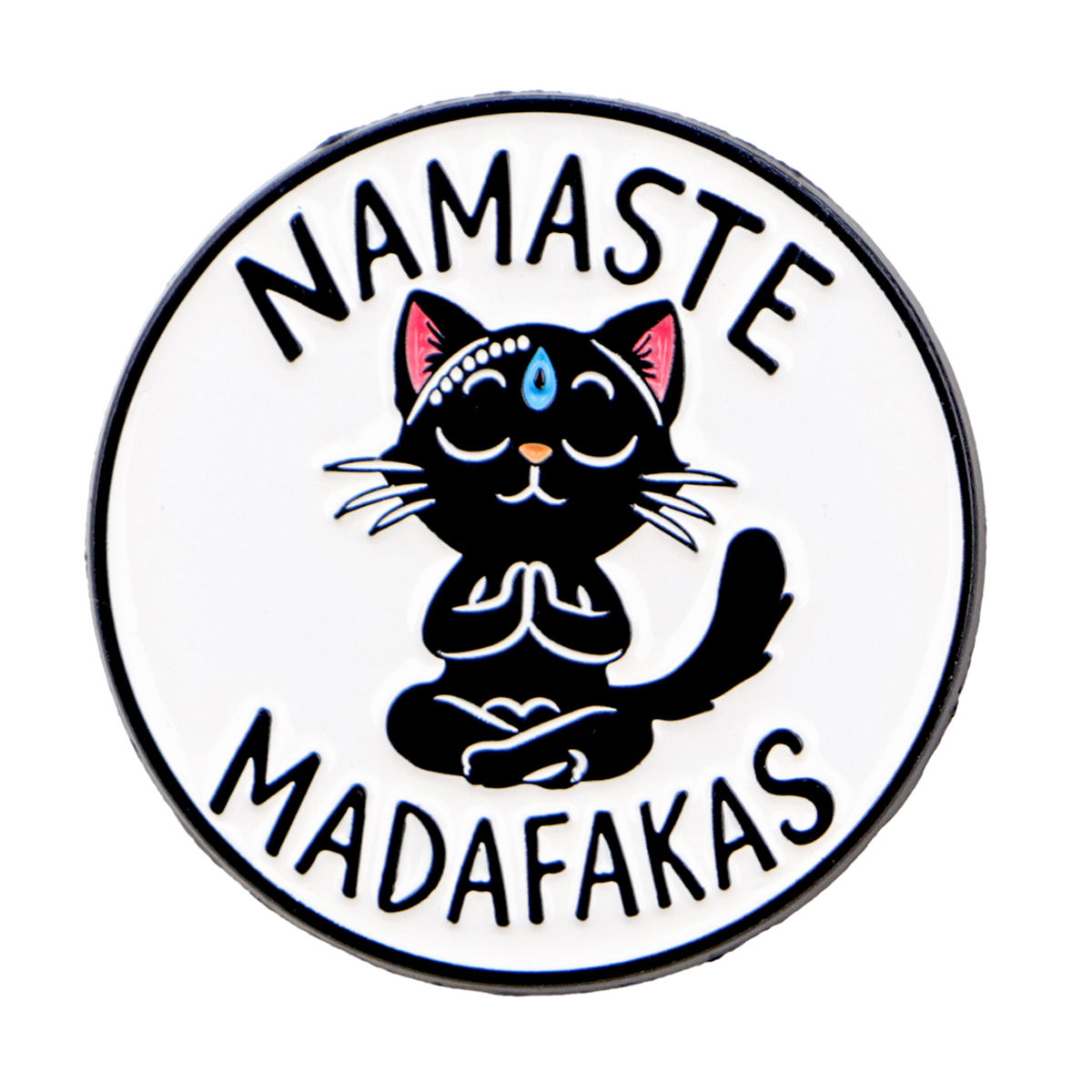 Yoga Cat Enamel Pin