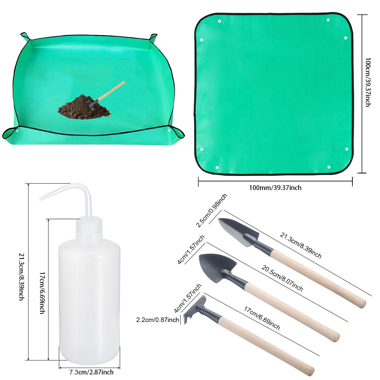 Waterproof Foldable Repotting Mat & Gardening Tool Set — Indoor Plant Care Mat