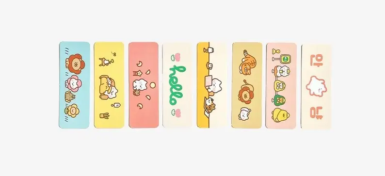 Cute White Cat Bookmark Set II