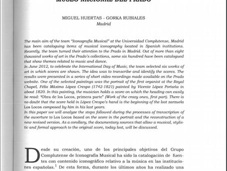 Reducción para fortepiano de la Sinfonía introductora de Los Locos de Félix Máximo López