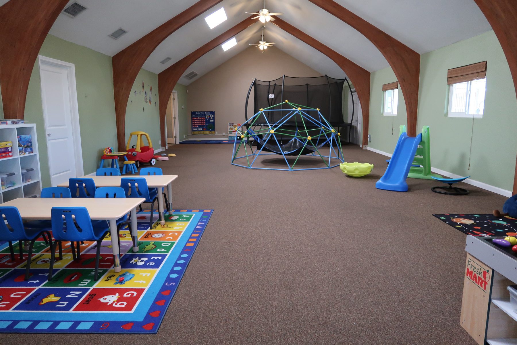 Learning tables and toys at Superstar ABA Center