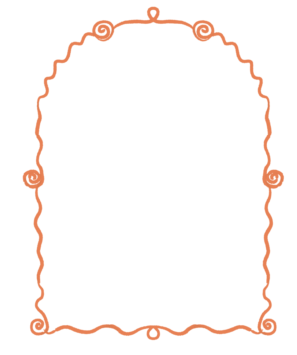 Orange frame illustration