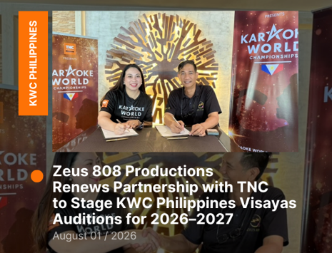Zeus 808 Productions Renews Partnership with TNC to Stage KWC Philippines Visayas Auditions for 2026–2027