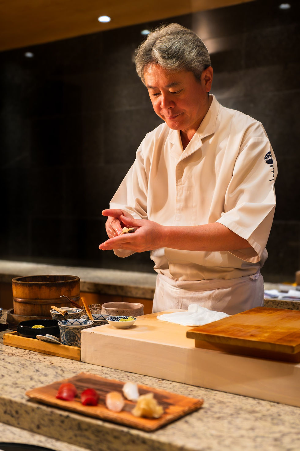 At Michelin Selected Ginza Nagaoka, Japanese precision and artistry shape an intimate dining experience at Okada Manila.