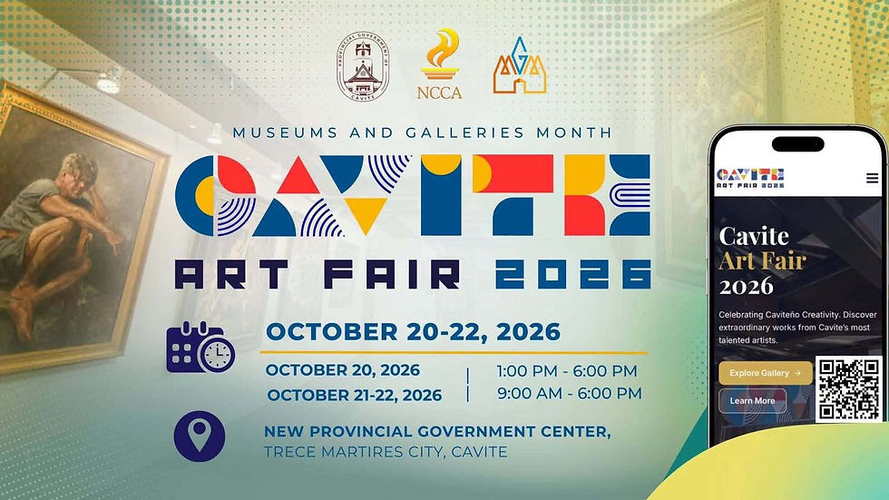 The Cavite Art fair opening on October 20 as a satellite exhibit of ManilART