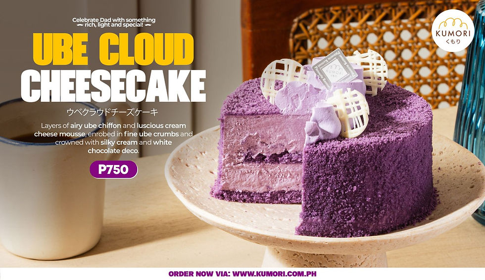 Kumori Celebrates Father's Day with the Launch of the New Ube Cloud Cheesecake