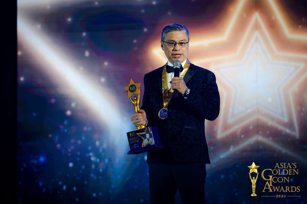 Mr. Julius Ordoñez during the Asia’s Golden Icon Award