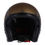 Miniatura: 13 1/2 SKULL BUCKET HELMET FLAMES MATT GOLD