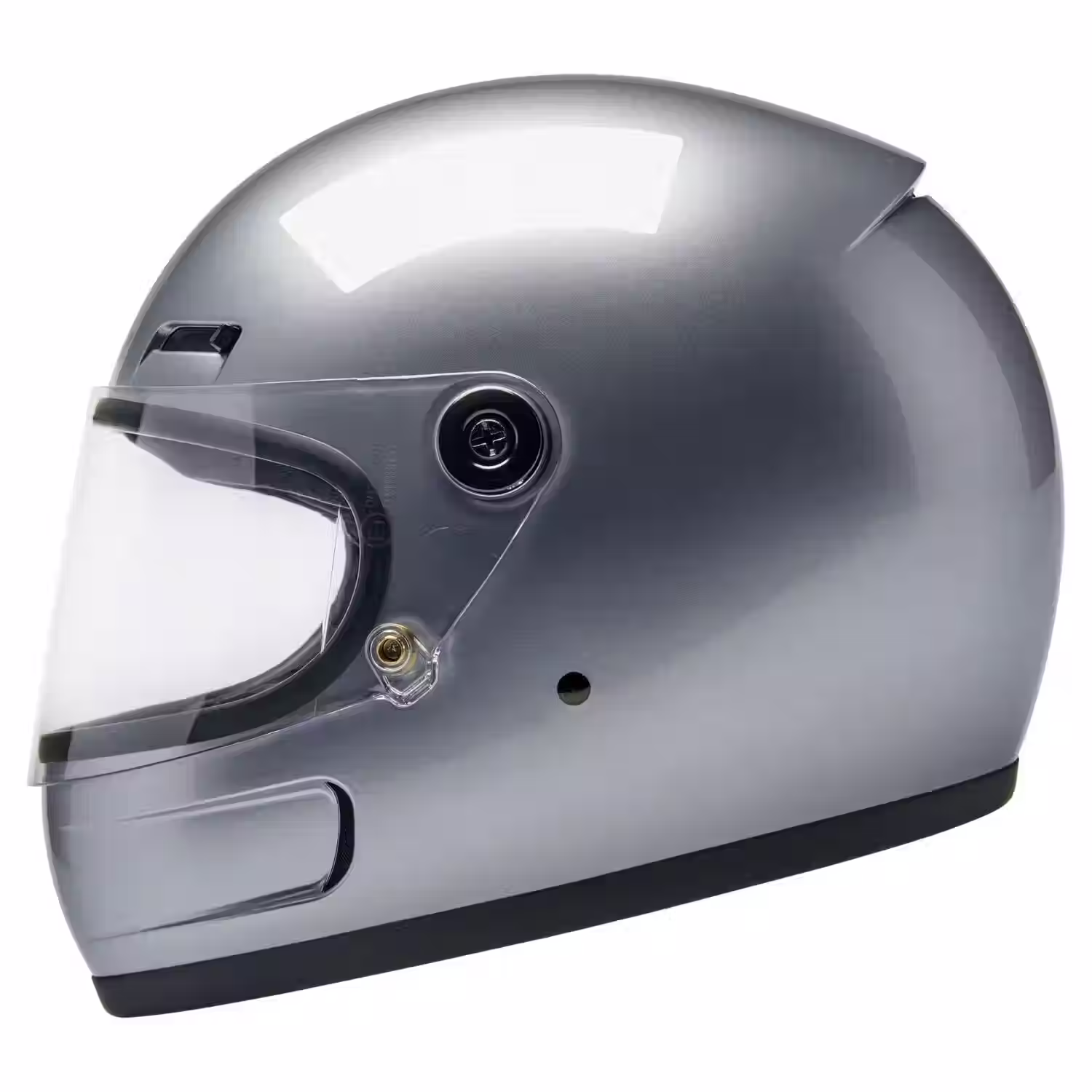 Capacete Biltwell Gringo SV helmet gloss silver