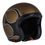 Miniatura: 13 1/2 SKULL BUCKET HELMET FLAMES MATT GOLD