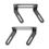 Miniatura: Highway Hawk Saddlebag carrier set in black (2 Pcs) for 66-025AB - for medium to